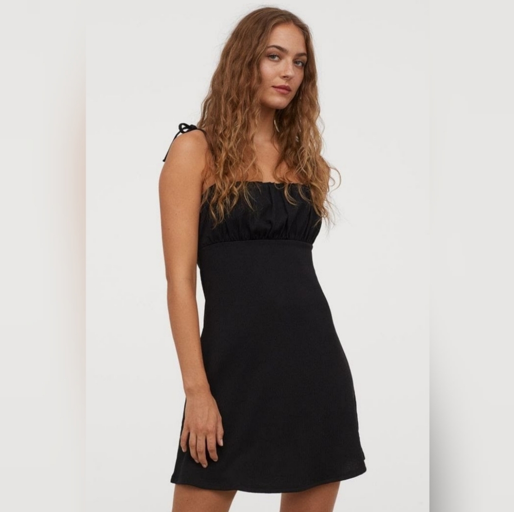 H&M black mini dress New W tags